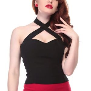 Collectif Black Penny Top